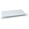 Кросс бокс оптический FO-19-24SC 19дюйм на 24 SC LC duplex со сплайс-кассетой и КДЗС без пигтейлов и