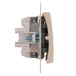 Переключатель проходной 2-кл. 1п СП Karina 10А IP20 механизм крем. LEZARD 707-0388-106