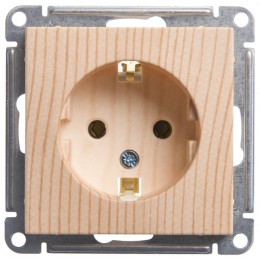 Systeme Electric Wessen 59 Сосна Розетка с/з без шторок, 16А