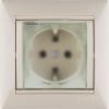 Розетка 1-м СП Valena 16А IP44 2P+E защ. шторки с крышкой немецк. стандарт механизм сл. кость Leg 77