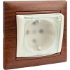 Розетка 1-м СП Valena 16А IP44 2P+E защ. шторки с крышкой немецк. стандарт механизм сл. кость Leg 77