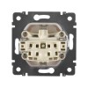 Розетка 1-м СП Valena 16А IP44 2P+E защ. шторки с крышкой немецк. стандарт механизм сл. кость Leg 77