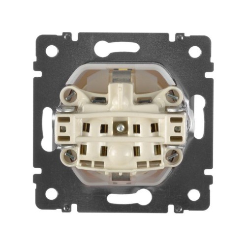 Розетка 1-м СП Valena 16А IP44 2P+E защ. шторки с крышкой немецк. стандарт механизм сл. кость Leg 77