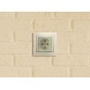 Розетка 1-м СП Valena 16А IP44 2P+E защ. шторки с крышкой немецк. стандарт механизм сл. кость Leg 77