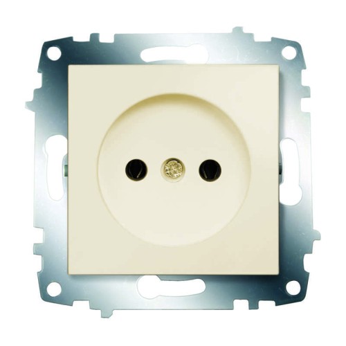 Розетка 1-м СП 1мод. Cosmo 16А IP20 без заземл. механизм крем. ABB 619-010300-215