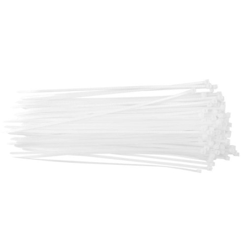 Хомут кабельный V02-1W-4.8х400-100 4.8х400 нейл. бел. (уп.100шт) Volsten 9511