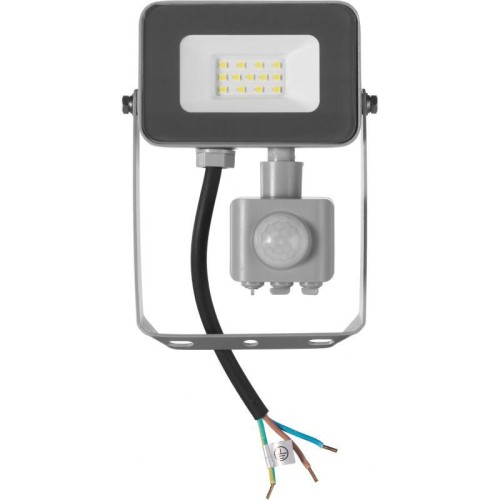 Прожектор светодиодный СДО 07-10Д 10Вт 6500К IP54 с датчиком движ. сер. IEK LPDO702-10-K03