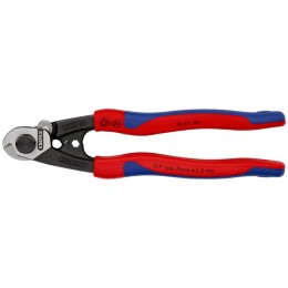 Тросорез компактный L-190мм зоны для обжимки концевых гильз Knipex KN-9562190SB