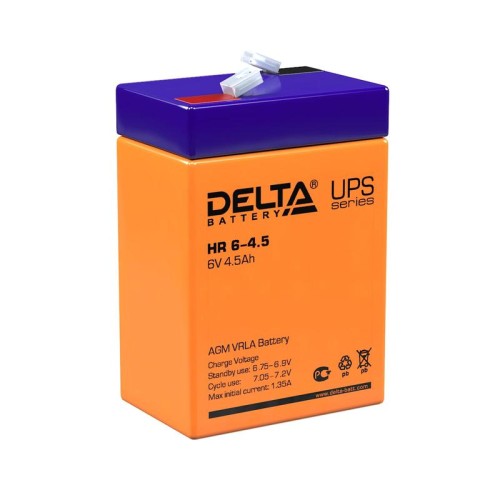 Аккумулятор UPS 6В 4.5А.ч HR 6-4.5 Delta 4614010180016