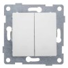Переключатель проходной 2-кл. СП Ugra 10А IP20 250В для двух цепей механизм жемчуж. GUSI С11В8-028