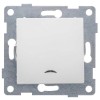 Выключатель 1-кл. СП Ugra 10А IP20 250В с индикацией механизм жемчуж. GUSI С11В18-028