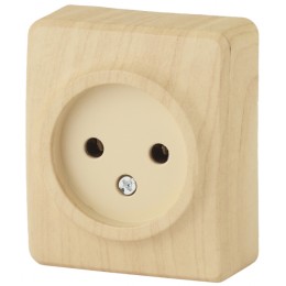 ЭРА 11-2201-11 Розетка 2P, 16АХ-250В, ОУ, Эксперт, Сосна