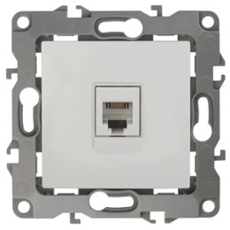 ЭРА 12-3105-02 Слоновая кость Розетка телефонная RJ11, IP20, 12