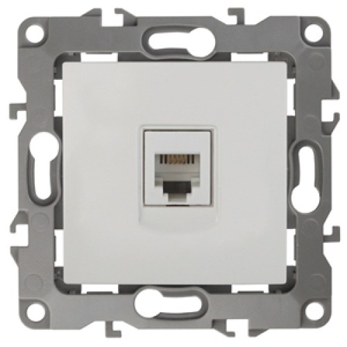 ЭРА 12-3105-02 Слоновая кость Розетка телефонная RJ11, IP20, 12