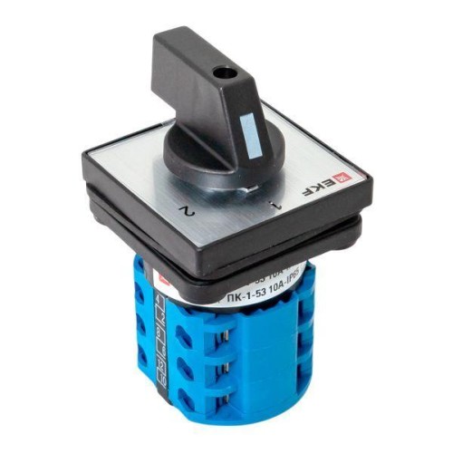 Переключатель кулачковый ПК-1-53 3п 10А "1-2" IP65 EKF pk-1-53-10-65