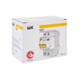 Выключатель автоматический дифференциального тока 2п C 20А 30мА тип AC 4.5кА АД-12 KARAT IEK MAD10-2