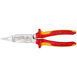 Клещи электромонтажные VDE 6-в-1 L-200мм Knipex KN-1386200SB