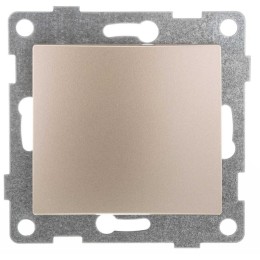 Выключатель 1-кл. СП Bravo 10А IP20 250В механизм шампань GUSI С10В1-027