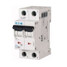 Выключатель автоматический модульный 2п C 32А 4.5кА PL4-C32/2 EATON 293145