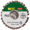 Диск лепестковый для дрели радиальный 20х20х6мм Р 60 FIT 39578