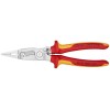 Клещи электромонтажные VDE 6-в-1 L-200мм Knipex KN-1396200SB