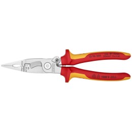 Клещи электромонтажные VDE 6-в-1 L-200мм Knipex KN-1396200SB