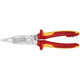 Клещи электромонтажные VDE 6-в-1 L-200мм Knipex KN-1396200TBK