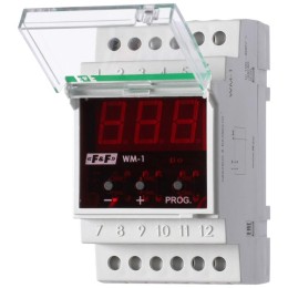 Указатель мощности WM-1 (однофазный; цифровая индикация; монтаж на DIN-рейке 35мм; 230В 16А 1P IP20)