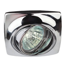 ЭРА KL63A CH Хром Светильник литой поворотный MR16,12V/220V, 50W