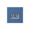 Розетка компьютерная 2-м ArtGallery RJ45 + RJ45 кат.5E механизм аквамарин SE GAL001185