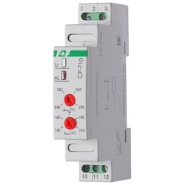 Реле напряжения CP-710 (однофазный; контроль верхнего и нижнего значений напряжения; монтаж на DIN-р