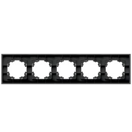 Рамка 5-м Афина стеклянная графит UNIVersal 2258