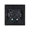 Розетка СП FORTE&PIANO FP113 16А с заземл. защ. шторки безвинт. крепл. черн. IEK FP-R14-16-1-K02