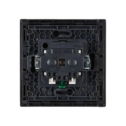 Розетка СП FORTE&PIANO FP113 16А с заземл. защ. шторки безвинт. крепл. черн. IEK FP-R14-16-1-K02