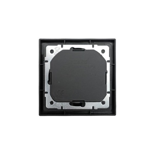 Розетка 1-мест. с/з+USB разъем СП ZIMA IP20 черн. бархат LEZARD 704-4288-181
