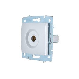 Розетка телевизионная оконечная TV СП ASTI IP20 механизм жемчуж./бел. перламутр. LEZARD 7081-3088-13