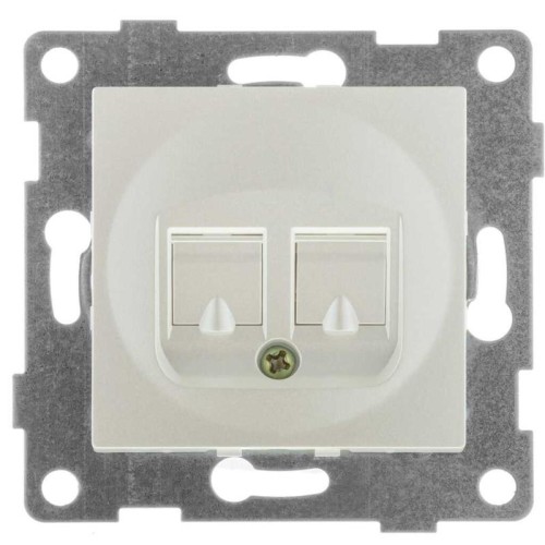 Механизм розетки компьютерной RJ45 2-местн. СП Ugra жемчуж. GUSI С11К2-028