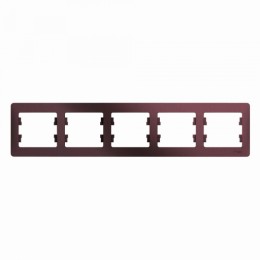Systeme Electric Glossa Баклажановый Рамка 5-ая, горизонтальная