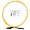 Шнур оптический FOP(s)-9-FC-ST-1m simplex FC-ST 9/125 sm 1м LSZH Cabeus 7504c