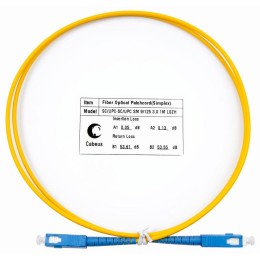 Шнур оптический FOP(s)-9-SC-SC-1m simplex SC-SC 9/125 sm 1м LSZH Cabeus 7385c