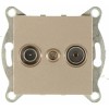 Механизм розетки TV+ SAT оконечной СП Ugra шампань GUSI С11TS1-027