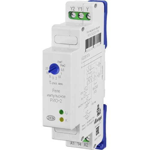 Реле освещения импульсное РИО-2 AC230В УХЛ2 (спец.) Меандр A8302-16934489