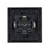 Розетка СП FORTE&PIANO FP115 16А с заземл. защ. шторки винт. крепл. черн. IEK FP-R14-16-K02