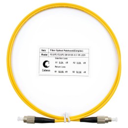 Шнур оптический FOP(s)-9-FC-FC-1.5m simplex FC-FC 9/125 sm 1.5м LSZH Cabeus 8306c