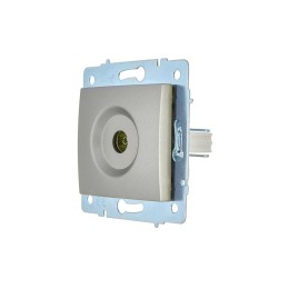 Розетка телевизионная оконечная TV СП ASTI IP20 механизм платина. LEZARD 7081-3588-130