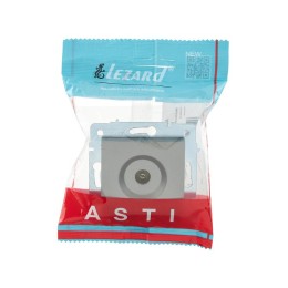 Розетка телевизионная оконечная TV СП ASTI IP20 механизм платина. LEZARD 7081-3588-130