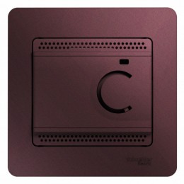 Systeme Electric Glossa Баклажановый Термостат электронный теплого пола с датч, от +5 до +50°C, 10A