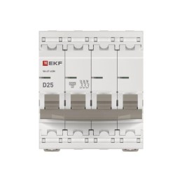 Выключатель автоматический модульный 4п D 25А 6кА ВА 47-63N PROxima EKF M636425D