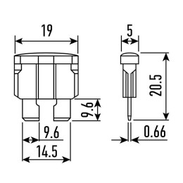 Набор автомобильных предохранителей "стандарт" в пластиковой коробке (уп.100шт) Rexant 80-7024