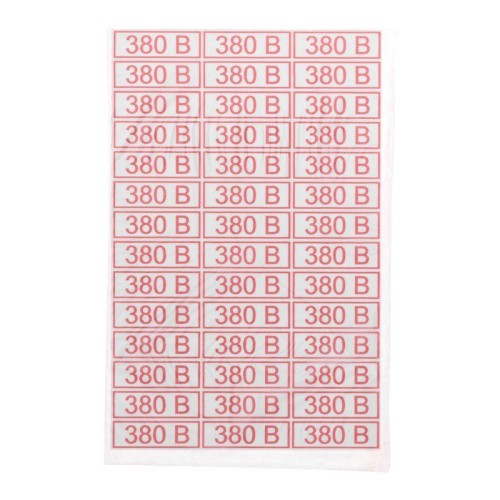 Наклейка знак электробезопасности " 380 В" 10х30мм Rexant 56-0008